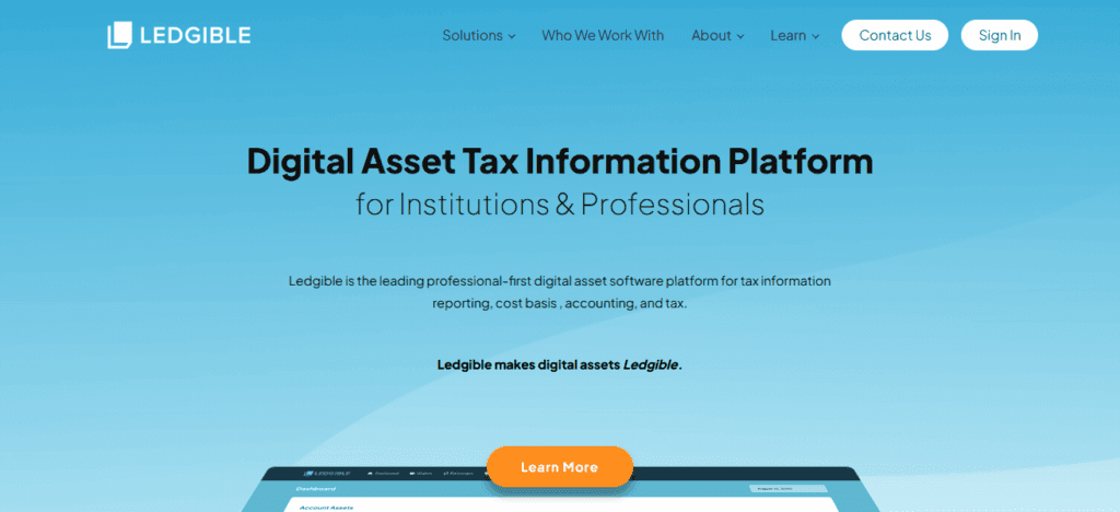 Ledgible Crypto Tax