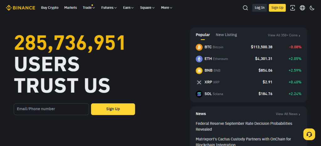 Binance Visa Card