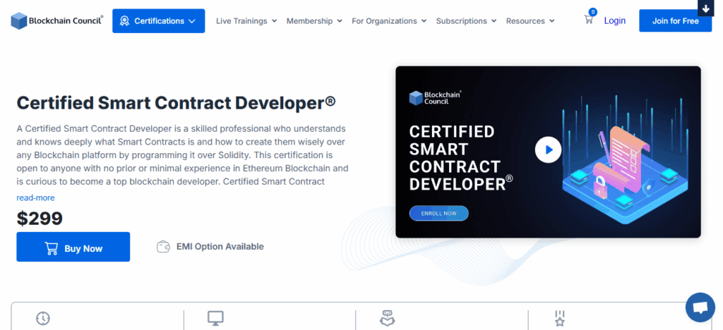 Certified Smart Contract Developer™