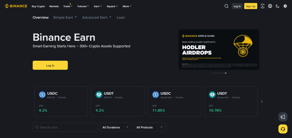 Binance Earn