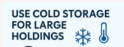 Use Cold Storage for Large Holdings