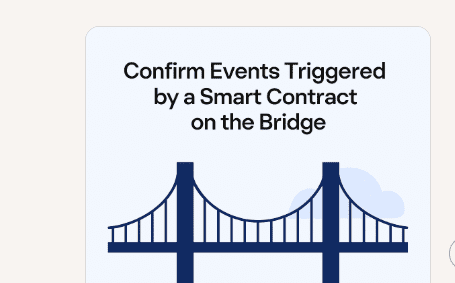 Confirm Events Triggered by a Smart Contract on the Bridge