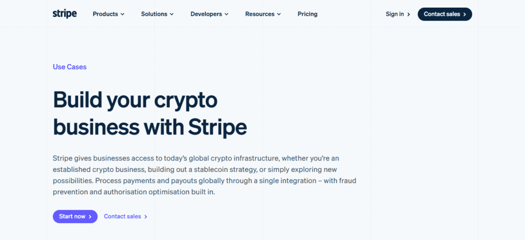 Stripe Crypto APIs