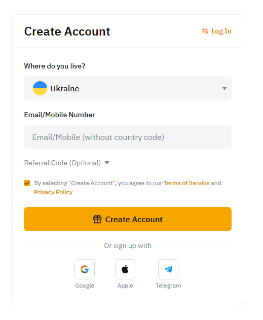 Create an Account