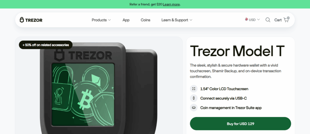 Trezor Model T