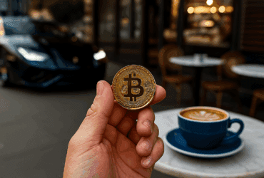 Which cryptocurrency is widely accepted around the world to buy coffee and a Lamborghini