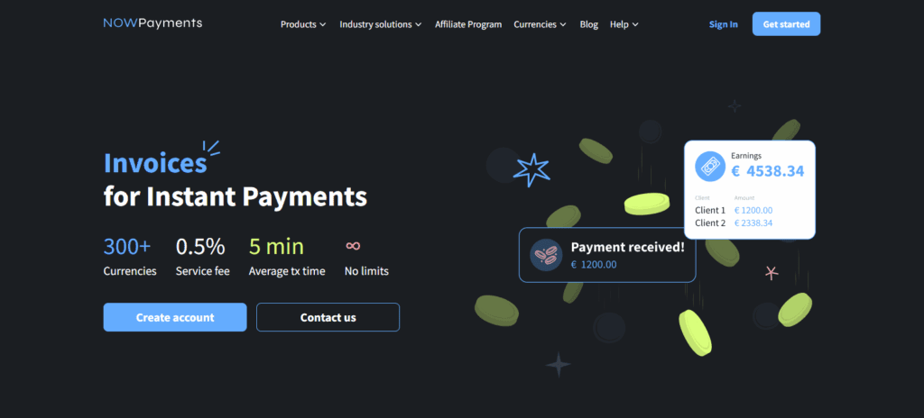 NOWPayments Invoices