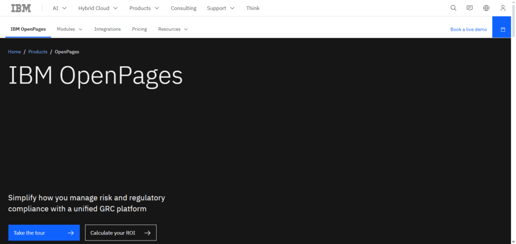  IBM OpenPages with Watson