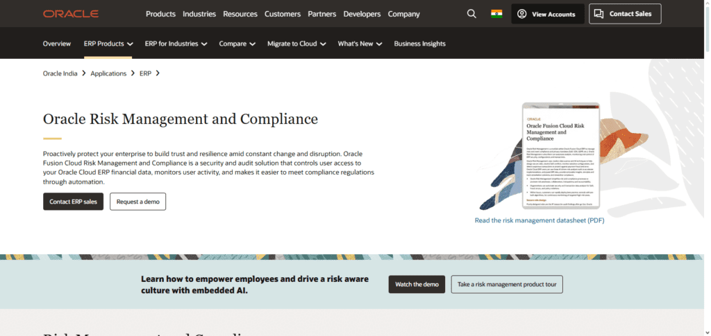 Oracle Risk Management Cloud + AI