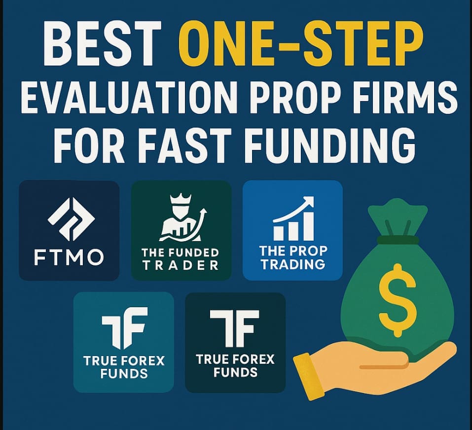 10 Best One-Step Evaluation Prop Firms for Fast Funding