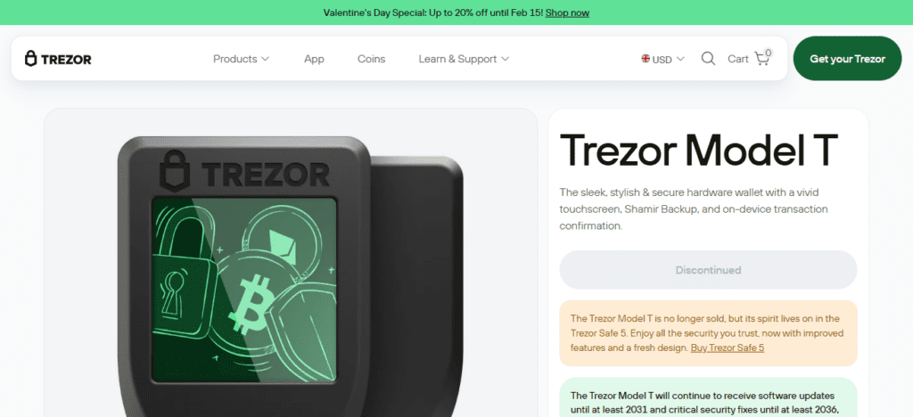 Trezor Model T