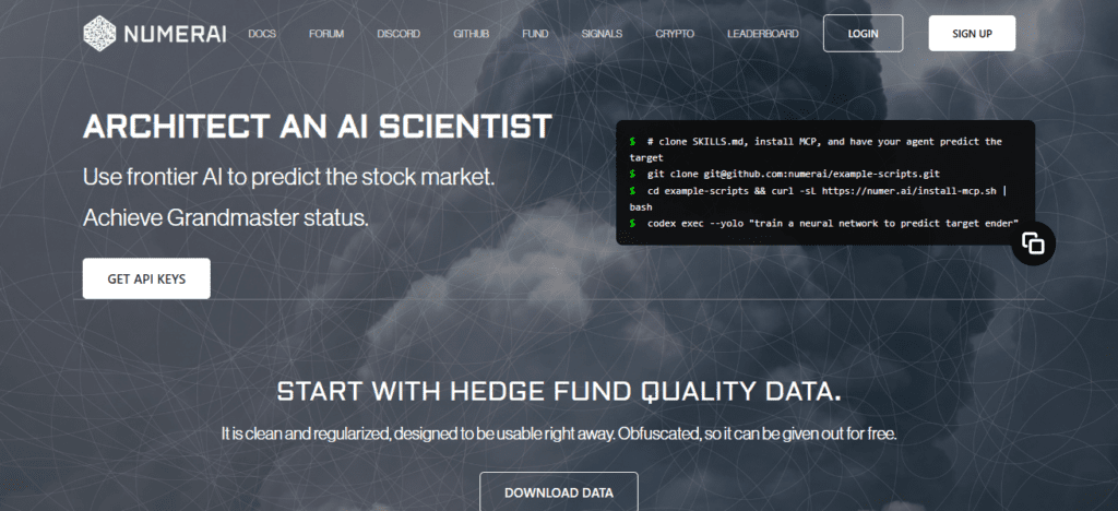 Numerai (AI-Crowdsourced Hedge Fund)